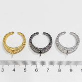 S925 sterling silver ring empty holder DIY accessory(without pearl)